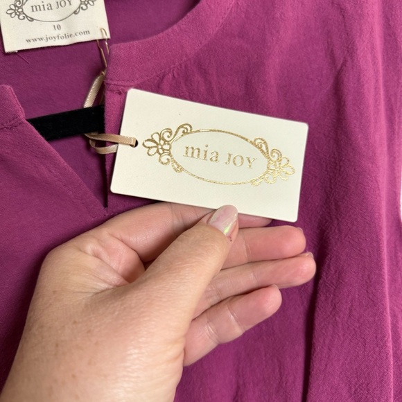 Mia Joy Joyfolie Hadley Dress in Bright Rose size 10 - Picture 2 of 6